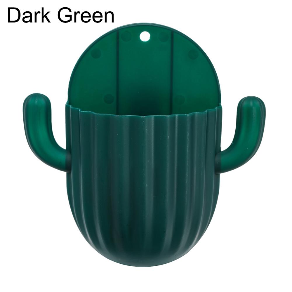 Держатель для зубных щеток, настенная самоклеящаяся бесшовная полка для хранения кактусов, органайзер для бритвы, сливная полка, аксессуары для ванной комнаты