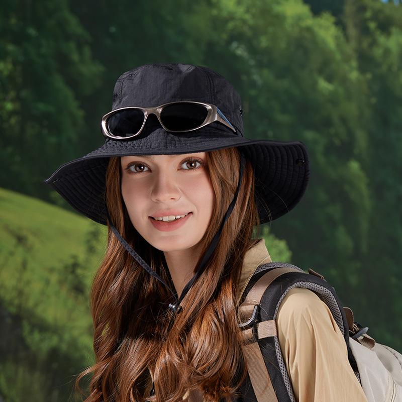 Летняя шляпа от солнца с широкими полями, уличная шляпа-козырек для альпинизма и рыбалки, быстросохнущая водонепроницаемая панама, модная шляпа для женщин