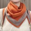 Scarf Neck Protector Magnetic Buckle Triangle Scarf Fake Collar Versatile Women'S Fake Collar 2024 Warm Thickened Small Scarf