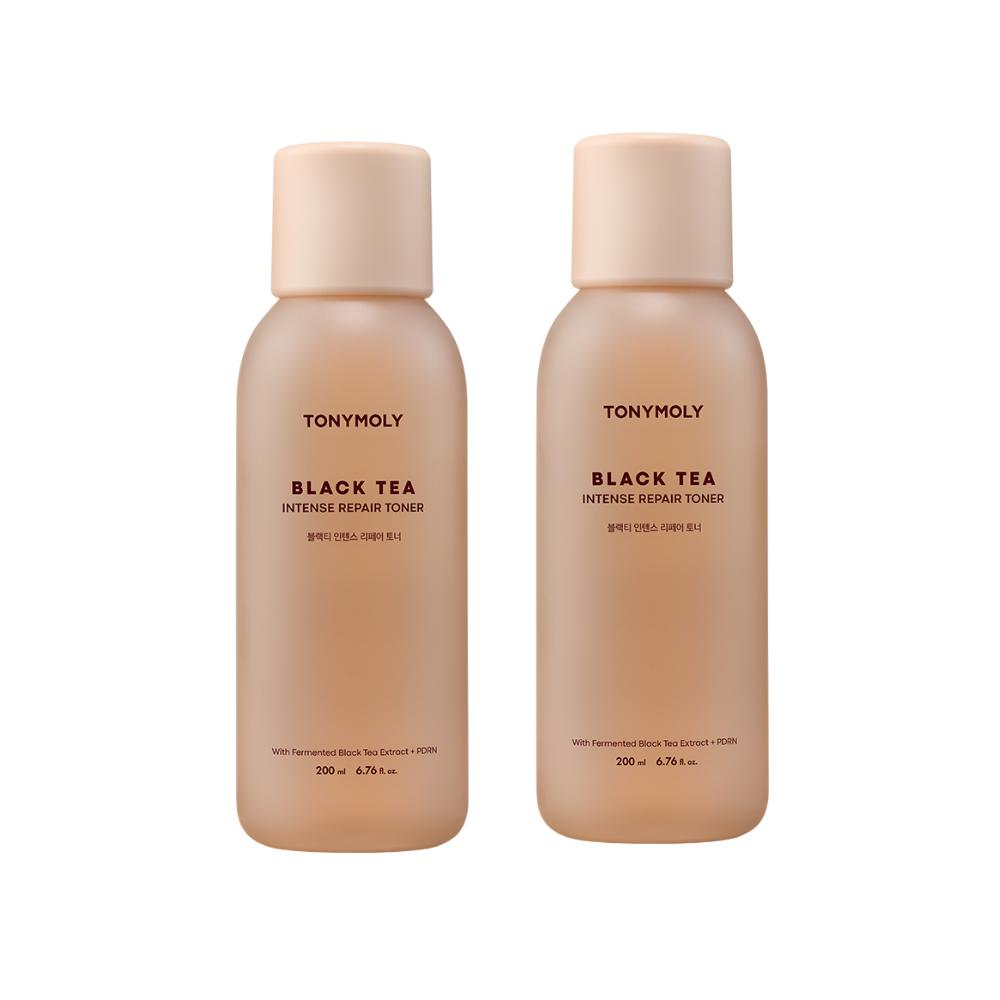 TONYMOLY Black Tea Intense Repair Toner Anti-Aging & Hydrating Care 200ml x2