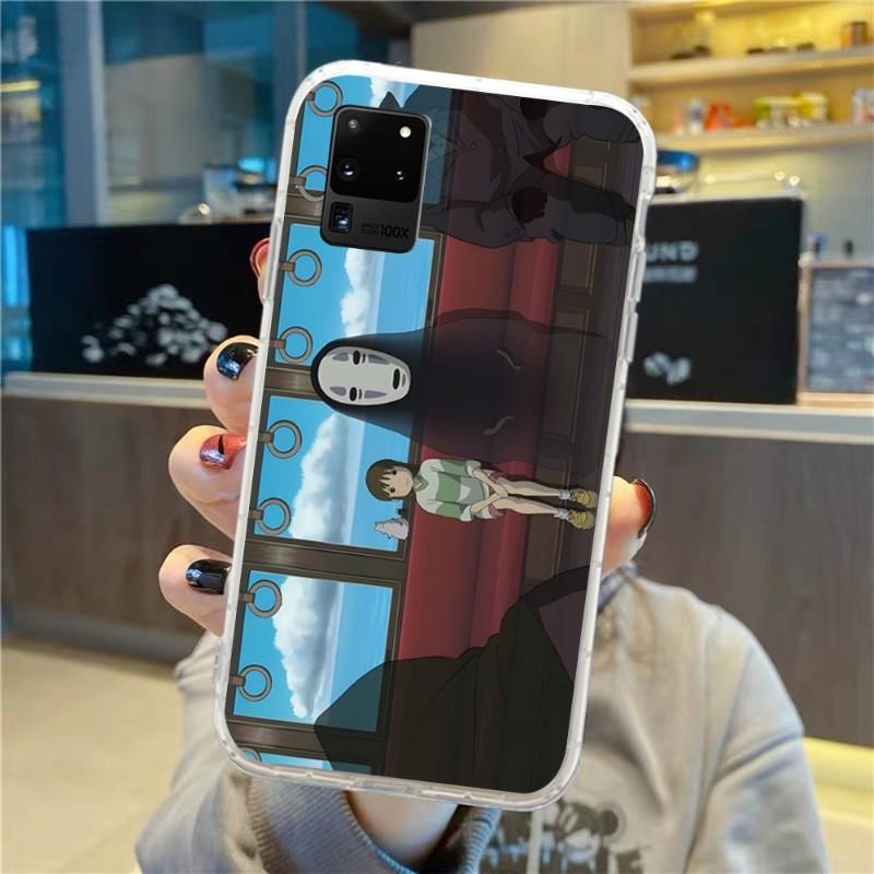 Чехол для телефона Studio Ghibli «Унесенные призраками она» для Samsung Galaxy S10 S21 S22 Plus Ultra A91 A51 A21S A12, прозрачный чехол для телефона
