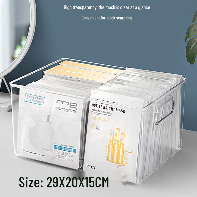 Прозрачный пыленепроницаемый органайзер для косметики большой вместимости для помады и средств по уходу за кожей