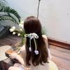 Cloth Tulip Ribbon Hair Ring Hair Tie Flower Hair Claw Exquisite Bowknot Hair Clip  Girl