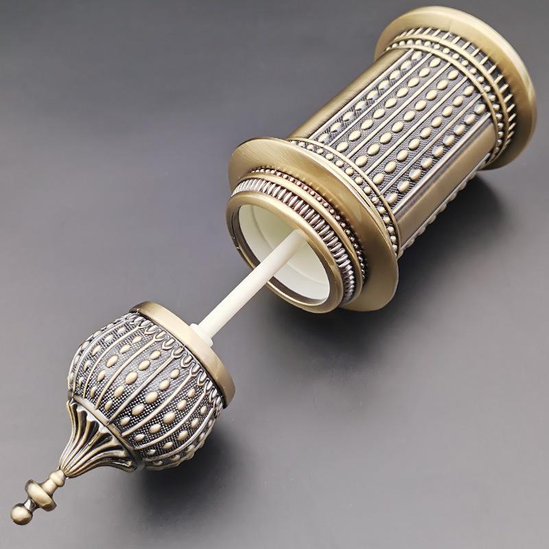 Home Retro European Toothpick Box Living Room Handpressed Metal Creative Toothpick Holder Pushtype Automatic Toothpick Box