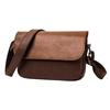 Small Leather Messenger Lightweight PU Shoulder Crossbody Horizontal Perfect for and Simple and Stylish Design with Zipper Perfect for or Body