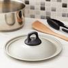 Hokuriku Aluminum Dual-Use Lid, 20-22cm, Aluminum, Made in Japan, Anodized, for Frying Pans and Pots, HP01-Z227