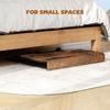 Folding Small Desk on Wheels - Rustic Brown