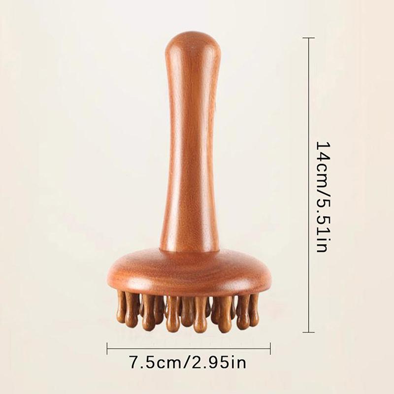 Деревянный гриб ручной массажный инструмент Гуа Ша для всего тела, снятие мышечного напряжения, локальный массажер для жира для расслабления