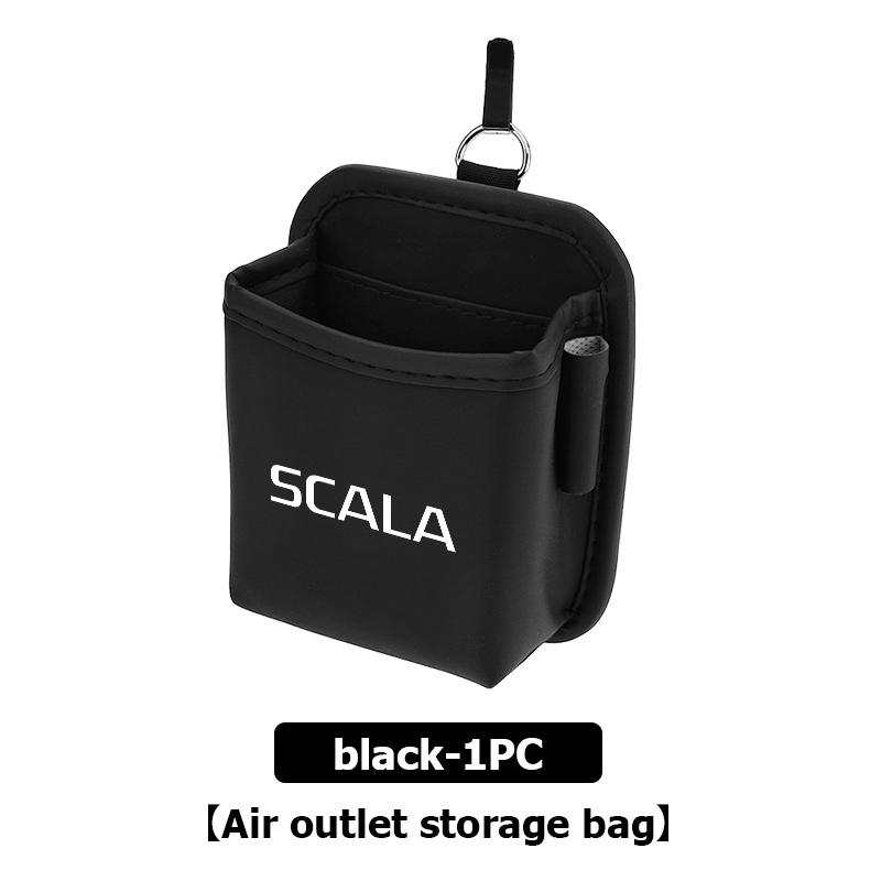 AAABS1 Car Air Outlet Storage Box Hanging Phone Lipstick Lighter Organizer Bag Holder For Skoda Octavia A5 A7 RS Fabia Superb Rapid