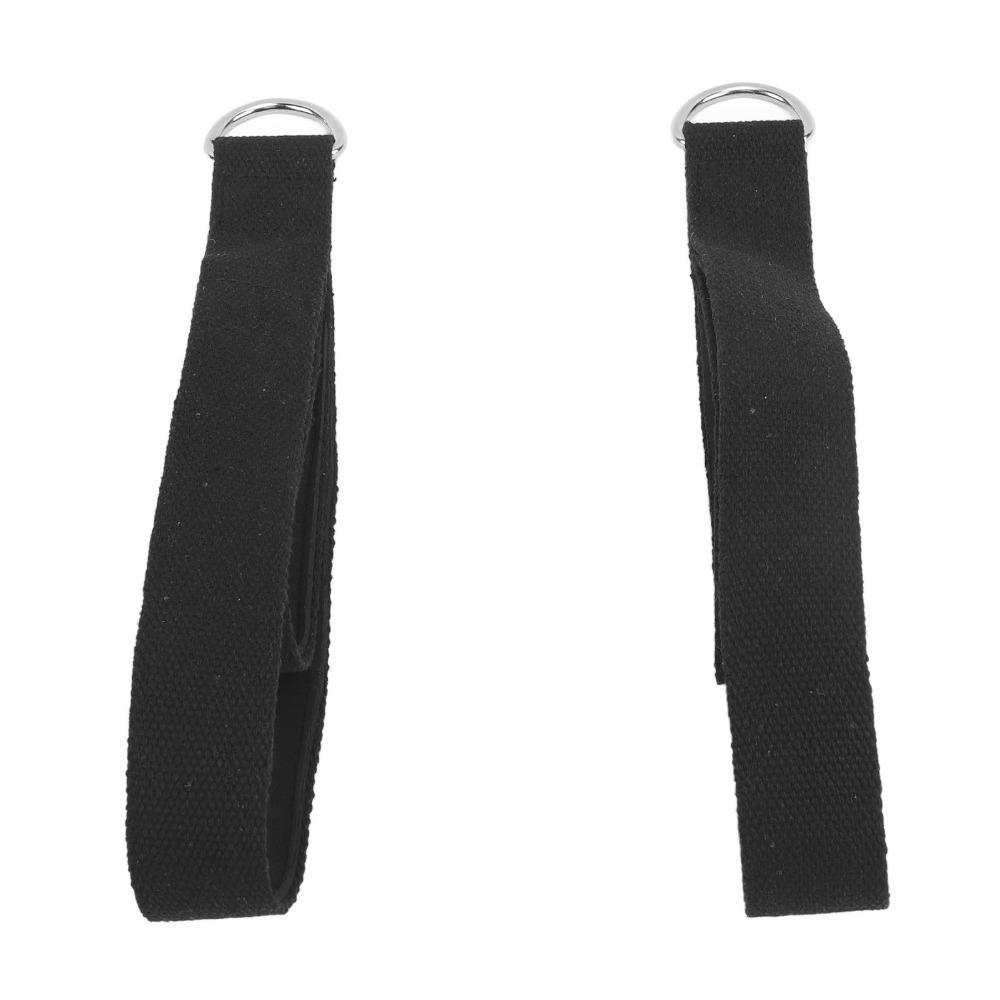 2PCS Anti Slip Pilates Double Loop Straps D-Ring Workout Straps Yoga Exercise