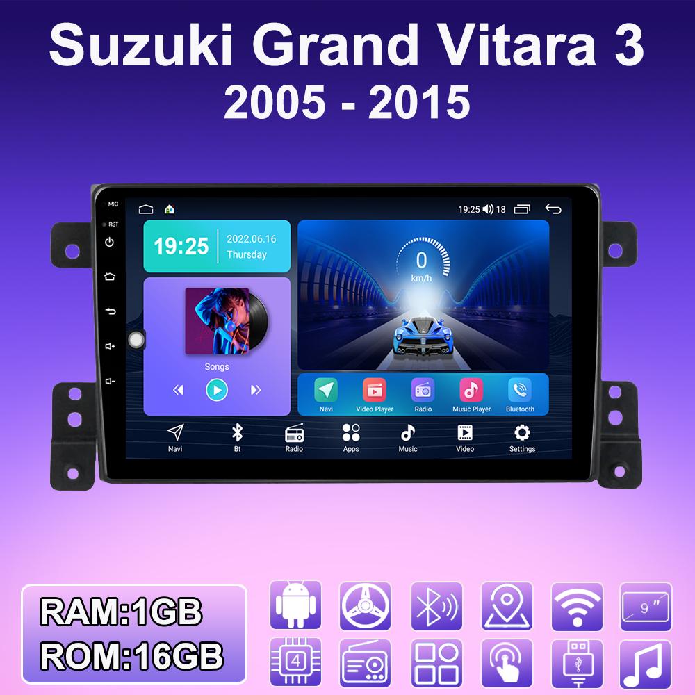 2 DIN Android Carplay автомобильное радио для Suzuki Grand Vitara 3 2005 - 2015 мультимедийный проигрыватель головное устройство стерео GPS навигация BT WIFI 2+32 ГБ