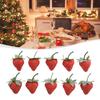 20PCS Artificial Strawberry Lifelike Fake Fruit For Display Table Decorations