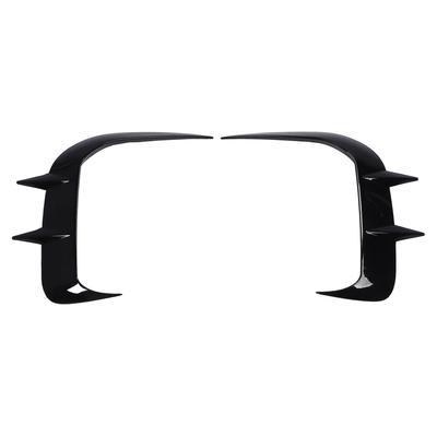 Передний бампер спойлер противотуманные фары отделка глянцевый черный спортивный декоративный автомобиль передние воздухозаборники разветвители для