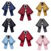 Adjustable Collar Flower Polyester College Ribbon Bowtie New Necktie  Women
