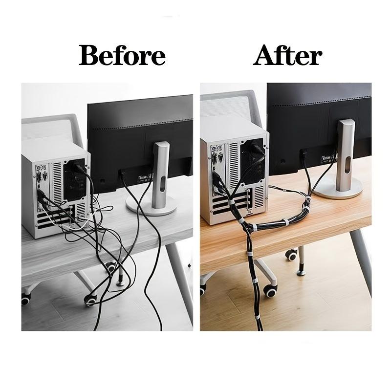 Многоразовые кабельные стяжки 1/3/5 м — универсальные кабельные стяжки с крючками и петлями.