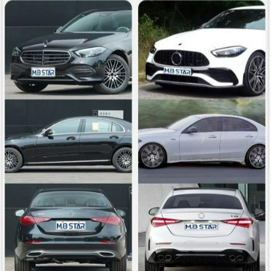 Внешний комплект Edition 1 для Mercedes-Benz C-Class W206 C43: Передний и задний бамперы (2022+)