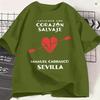 Unisexuel Carrasco Sevilla Unisexs T Shirts 2026 Salvaje Tour Leisure Tee Shirt Short Sleeve Crew Neck TShirt Cotton 4xl 5xl Clothes
