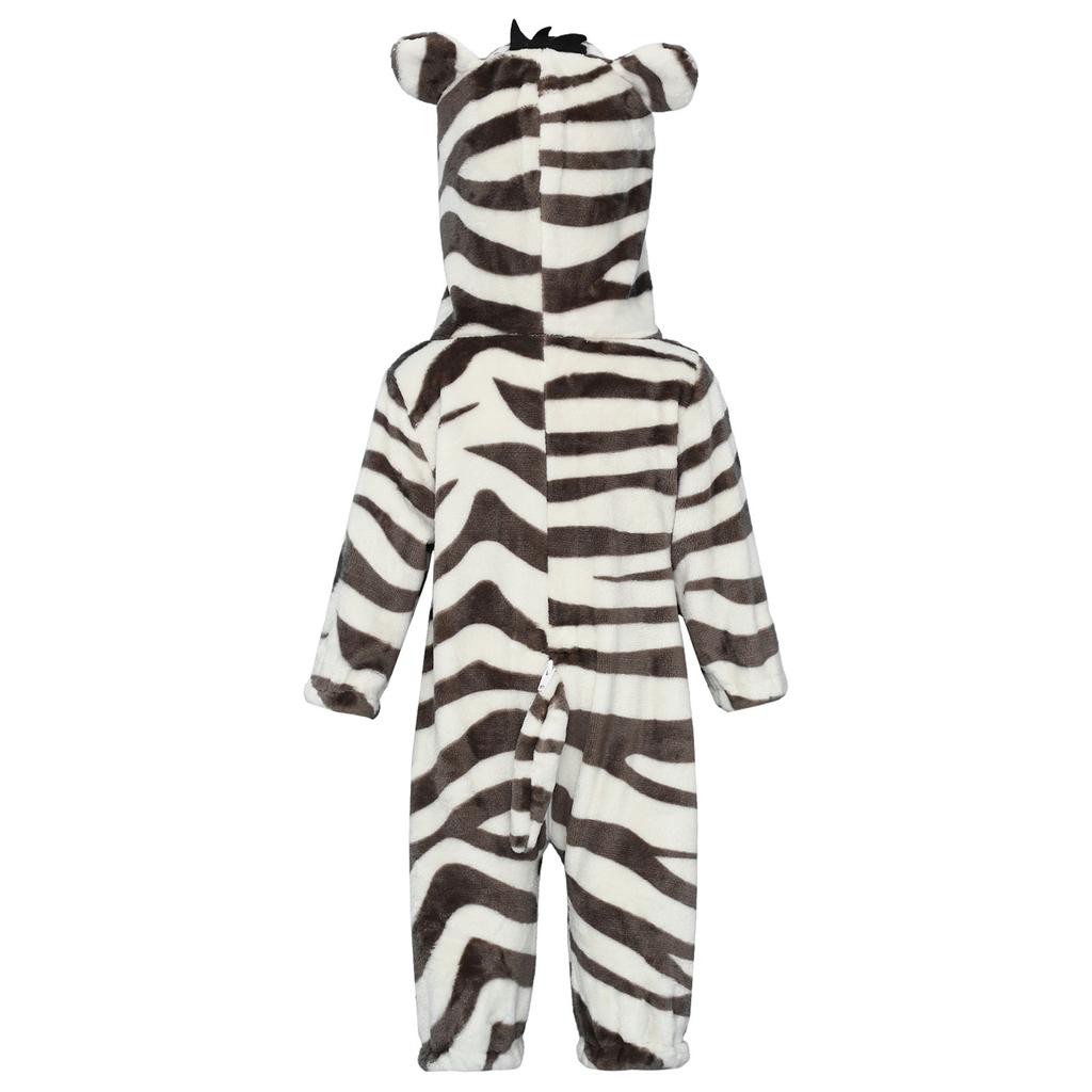 Toddler Animal Jumpsuit Cute Cartoon Hooded 3D Tail Zip Up Long Sleeve Home Casual