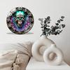 30x30cm Glass Wall Clock with a Custom Morse Code Message