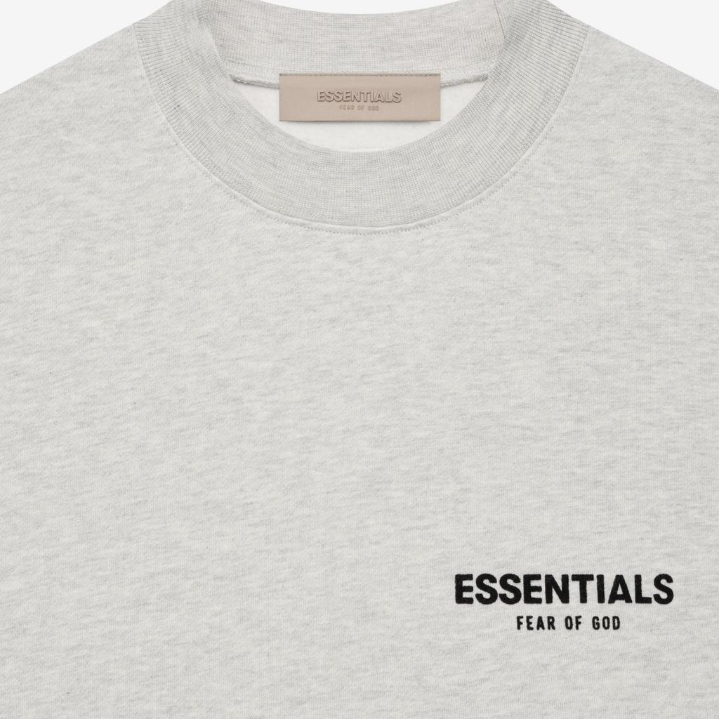 Fear of God Essentials Свитшот с круглым вырезом из флиса с логотипом в тон Унисекс Свитшот Светло-овсяный FOG-SS22-416