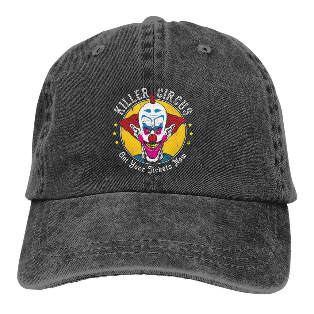 Washed Unisexs Baseball Cap Hip Hop Trucker Snapback Caps Dad Hat Killer Klowns From Outer Space Film Golf Hats