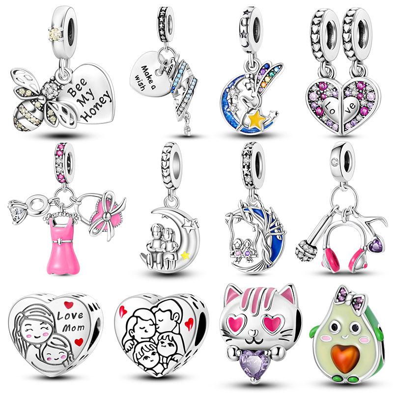 Медные Шармы Для Женщин Бусины Подходят Для Оригинального Изготовления Браслетов Модная Бижутерия