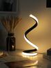 1 шт. светодиодная спиральная настольная лампа современная трехскоростная затемняющая USB кнопка включения декоративная настольная лампа для спальни