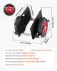 Panel Dolly, 453.6 kg Load Capacity, Drywall Mover with 25 cm Rubber Wheels Fits Different Terrain, Adjustable Clamp Panel Cart for Steel Panels,