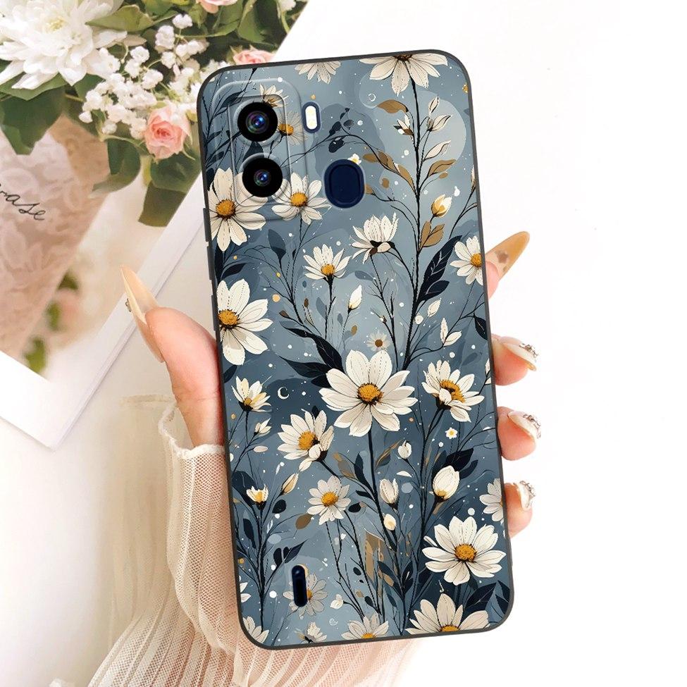С отпечатками пальцев Для Tecno Pop 6 Чехол-крышка Роскошный Модный Крутой Кавайный Милый Расписной Силиконовый Funda Для Tecno Pop6 BE7 Корпус