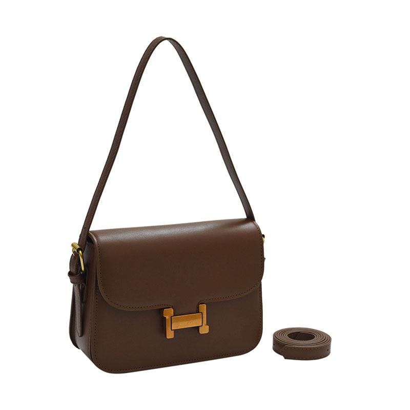 Fashion high-end bag women 2025 new underarm bag retro casual small square bag versatile single shoulder messenger bag women