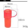 Portable 2 In 1 Plastic Bottle Stash Jar With Grinder Plastic Herb Grinder Jar Storage Container