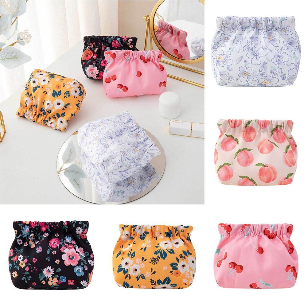 Cherry Cosmetic Bag Flower Leaf Spring Bag Sanitary Napkin Storage Bag Printing Coin Purse Outdoor