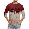 Men's  T-shirt T-shirts Graphic Text Pool3D Printing Street Casual Short Sleeve Printed Clothing Basic