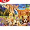 Diamond Painting 5D Lion Full Square/round Diamond Embroidery Fox Cross Stitch Kit Animal Decortion