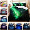 Starry Sky Star Hole Cover Quilt Cover Three-piece Set Home 3D Printing Digital Bed Sheet