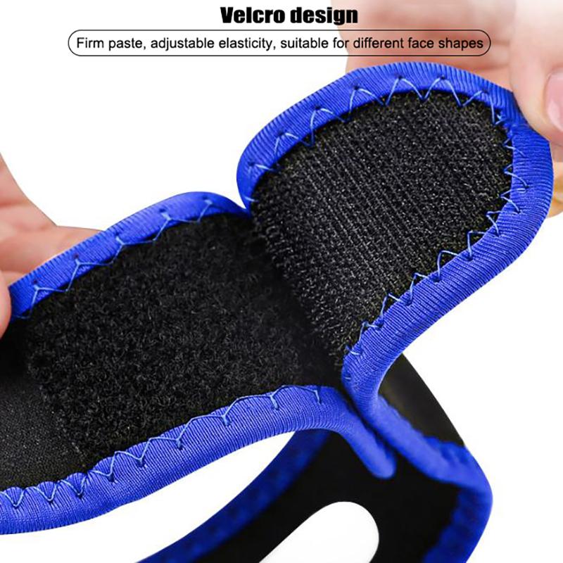 Ремешок для подбородка против храпа, нейлоновый эластичный дышащий пояс для рта против храпа