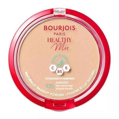 Компактная пудра - BOURJOIS - Healthy Mix - 04 Золотисто-бежевый - Веганская - 93% Натуральных ингредиентов
