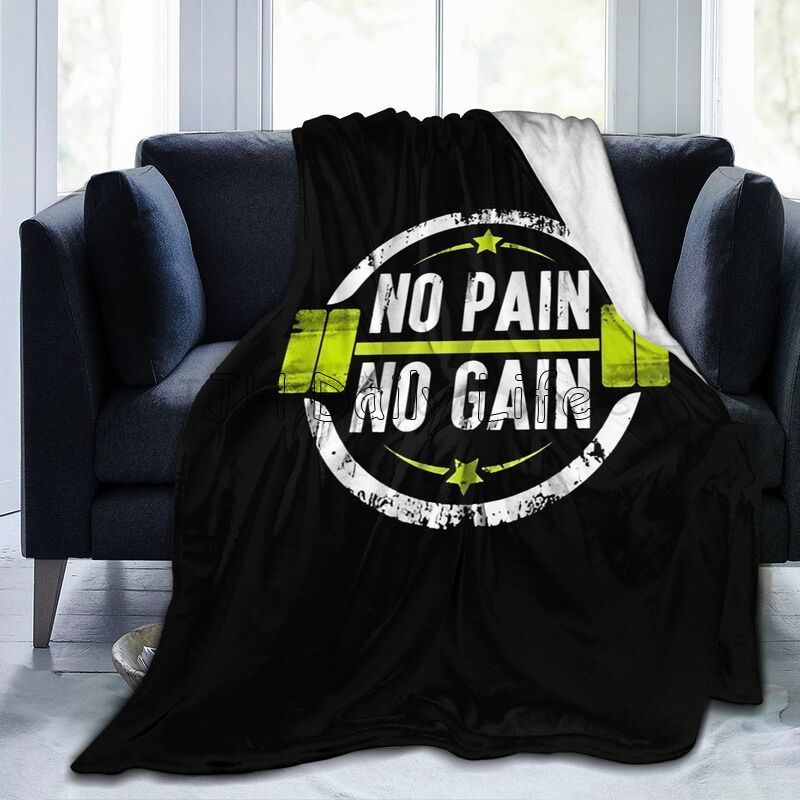 Фланелевые пледы с принтом Powerhouse Gym Мягкие Уютные Дорожные Пледы Легкие Теплые Пушистые Плюшевые Пледы для Дивана Кушетки Кровати