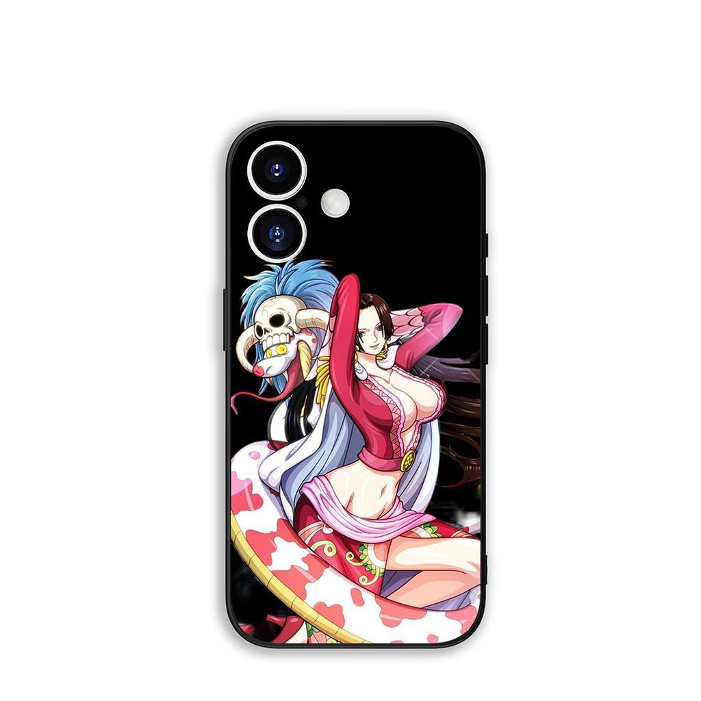 for Apple iPhone 17 16 15 11 Pro XS Max XR 6 7 8 Plus + SE 2020 5 16E Phone Cover Case ONE PIECE Boa Hancock Luffy