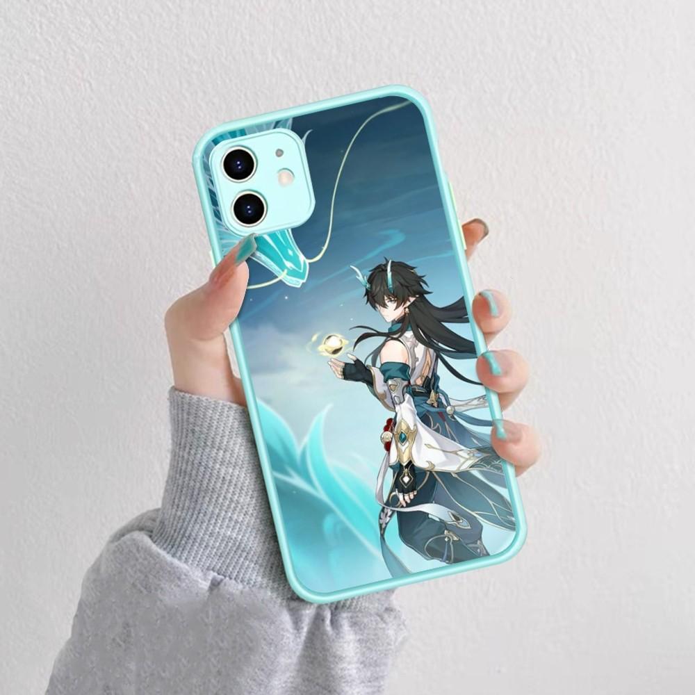 Honkai Game S-Star R-Rail Phone Case For IPhone 14 11 12 13 Mini Pro Max 8 7 Plus X XR XS MAX Translucent Matte Cover