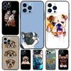Чехол с изображением английского бульдога и мопса для iPhone 11 12 13 14 15 16 Pro Max 15 16 Plus 13 12 Mini X XS XR