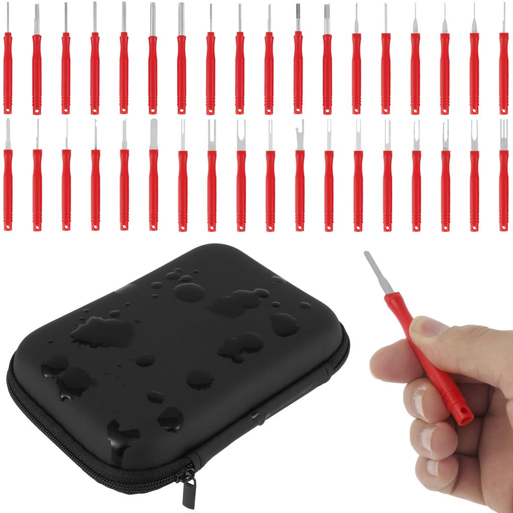 Набор для снятия автомобильных клемм 36 шт. Многоразовый инструмент для извлечения контактов электрических проводов, штекеров и разъемов. Инструменты для извлечения контактов из нержавеющей стали