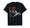 American Aircraft Stealth Fighter F22 Raptor T-Shirt