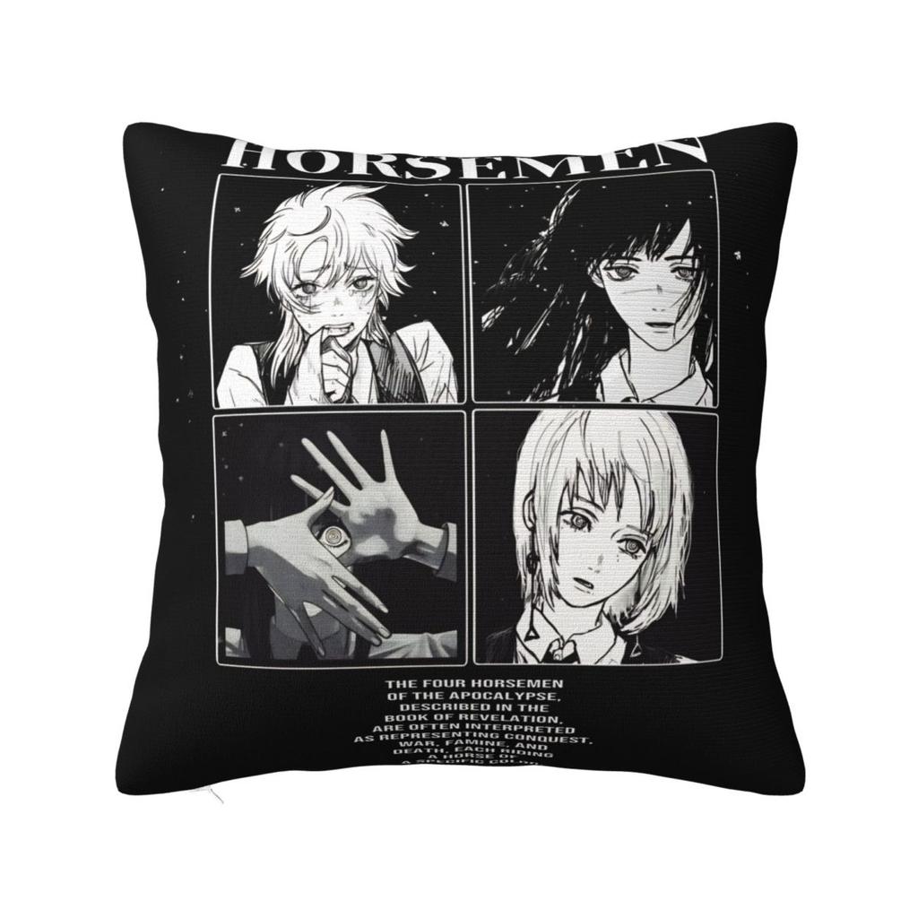 Yoru Chainsaw Man War Devil Pillow Covers Car Asa Mitaka Cushion Cover Cool Home Decoration Pillow Cover 40*40