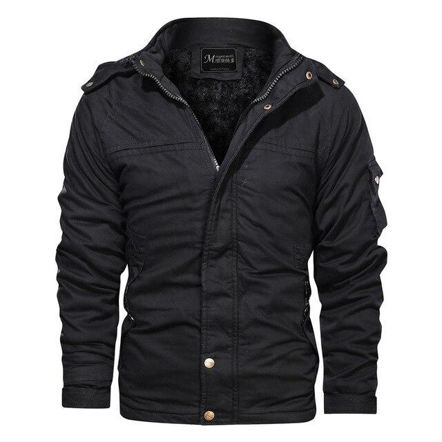 Men Jacket Winter Outdoor Jacket Military Style Tactical Jacket Men Pure Cotton Outwear Thick Warm Coat