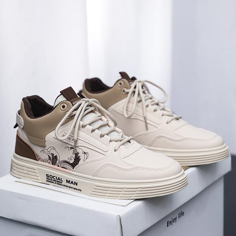 Высокие ботинки, мужская кожаная обувь, модные мотоциклетные ботильоны для мужчин, осенне-зимние ботинки, мужская обувь, уличная обувь с высоким берцем, мотоциклетная обувь