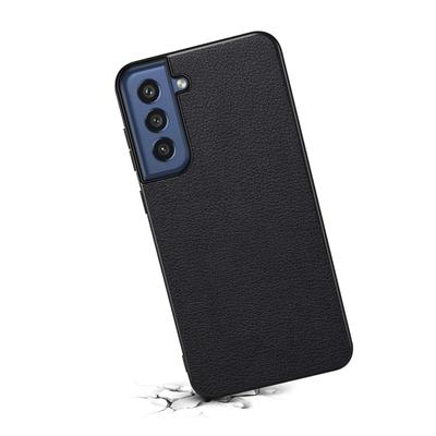 Чехол для Samsung Galaxy S21 FE 5G, текстура телячьей кожи, ПУ кожа+ТПУ+ПК, защита для телефона
