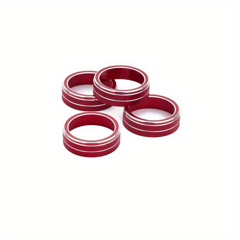 4 шт. алюминиевый сплав автомобильный кондиционер регулятор громкости декоративные кольца наклейки для Volvo S60 V60 XC60 S80 V40 аксессуары