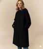 Lambskin Party Trench Casual Stylish Black Genuine Women's Coat Handmade Leather