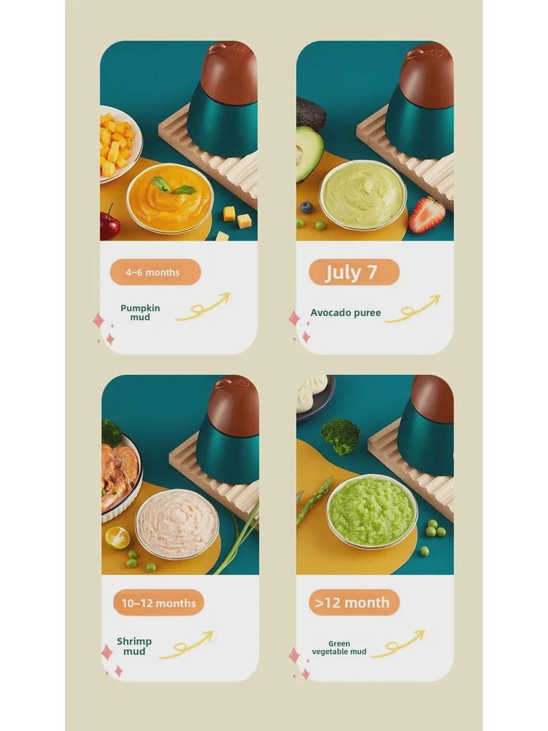 Многофункциональный мини-электрический комбайн и измельчитель для детского питания